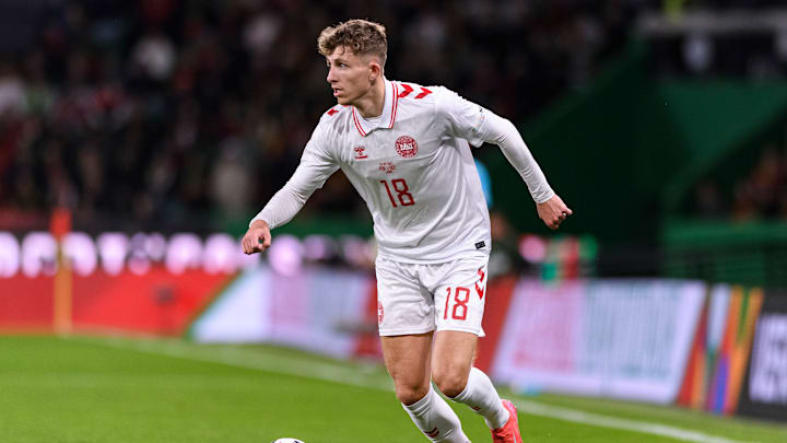 Jesper Lindstrom im Trikot der dänischen Nationalmannschaft