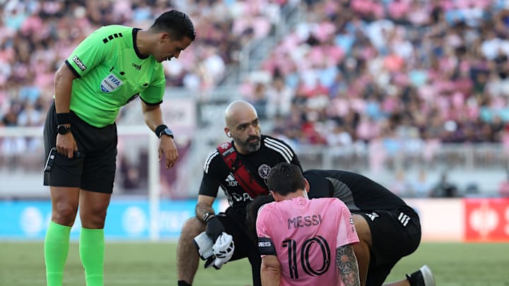 Messi se lesionó en la Jornada 2 de la Leagues Cup Messi se lesionó en la Jornada 2 de la Leagues Cup