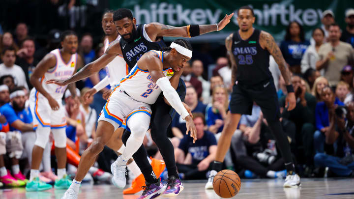 May 18, 2024; Dallas, Texas, USA; Oklahoma City Thunder guard Shai Gilgeous-Alexander (2) May 18, 2024; Dallas, Texas, USA; Oklahoma City Thunder guard Shai Gilgeous-Alexander (2)
