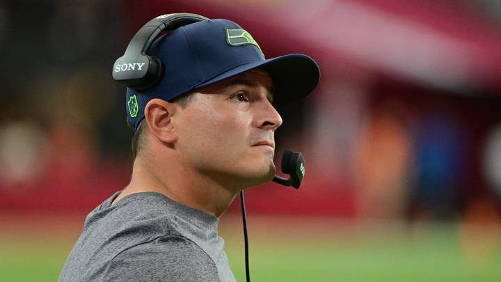 Sep 20, 2026; Glendale, Arizona, USA; Seattle Seahawks head coach Mike Macdonald looks on in the fourth quarter against the Arizona Cardinals at State Farm Stadium. Sep 20, 2026; Glendale, Arizona, USA; Seattle Seahawks head coach Mike Macdonald looks on in the fourth quarter against the Arizona Cardinals at State Farm Stadium.