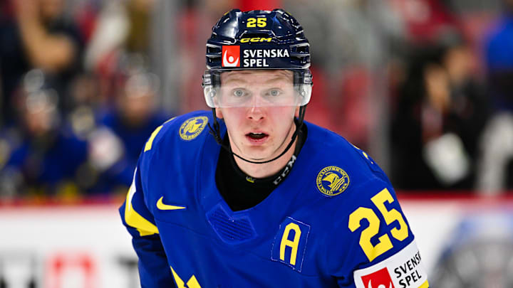 The St. Louis Blues could find that first-round pick Otto Stenberg pushes himself into the lineup this season.