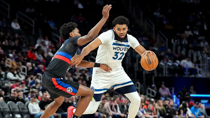 Minnesota Timberwolves v Detroit Pistons