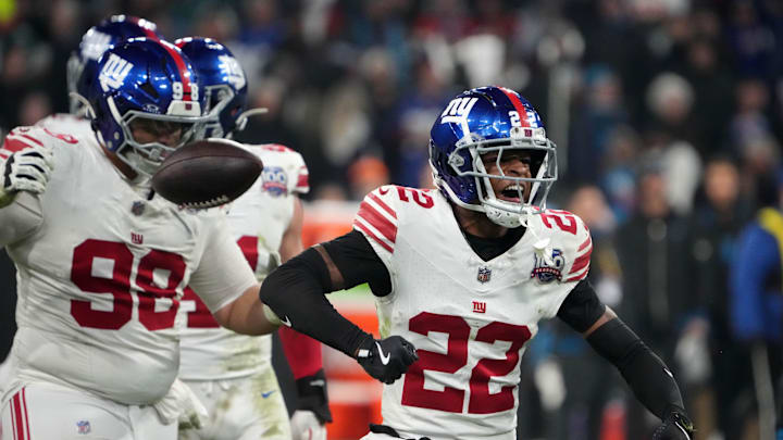 New York Giants cornerback Dru Phillips (22) 