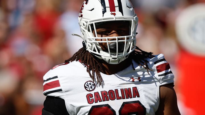 South Carolina Gamecocks defensive tackle T.J. Sanders during the first half at Bryant-Denny Stadium.