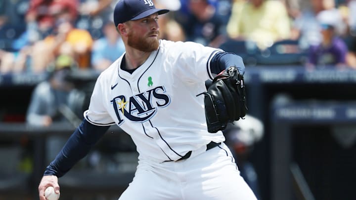 Tampa Bay's Drew Rasmussen threw five more scoreless innings on Tuesday night, helping the Rays beat the Texas Rangers 5-1. Tampa Bay's Drew Rasmussen threw five more scoreless innings on Tuesday night, helping the Rays beat the Texas Rangers 5-1.