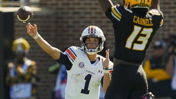 The Auburn Tigers managed just one offensive touchdown in a 21-17 loss to the Missouri Tigers.