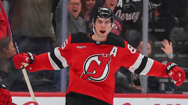 New Jersey Devils center Jack Hughes (86): Ed Mulholland-Imagn Images New Jersey Devils center Jack Hughes (86): Ed Mulholland-Imagn Images