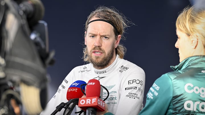 Oct 22, 2022; Austin, Texas, USA; Aston Martin Aramco Cognizant Formula One Team driver Sebastian Oct 22, 2022; Austin, Texas, USA; Aston Martin Aramco Cognizant Formula One Team driver Sebastian