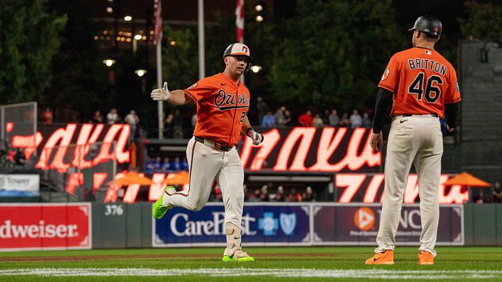 Sep 21, 2026; Baltimore, Maryland, USA; Baltimore Orioles first baseman Pete Alonso (25) celebrates a home run during the first inning at Oriole Park at Camden Yards. Mandatory Credit: Jamie LeBlanc-Imagn Images Sep 21, 2026; Baltimore, Maryland, USA; Baltimore Orioles first baseman Pete Alonso (25) celebrates a home run during the first inning at Oriole Park at Camden Yards. Mandatory Credit: Jamie LeBlanc-Imagn Images