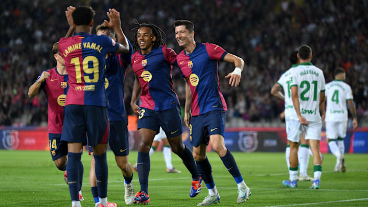 O Barcelona segue com 100% de aproveitamento na LaLiga 2024/25. 