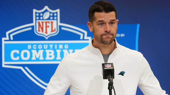 Carolina Panthers coach Dave Canales.