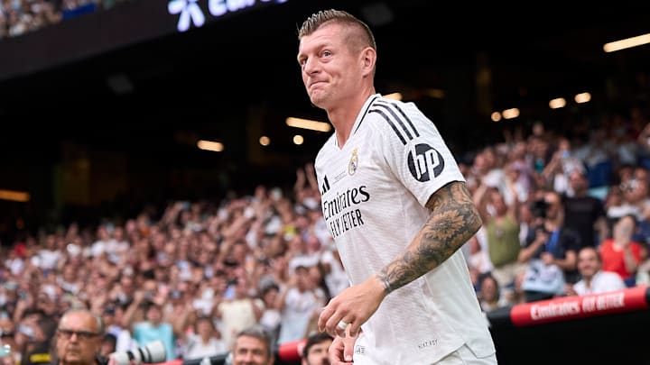 Toni Kroos en un evento de leyendas del Real Madrid