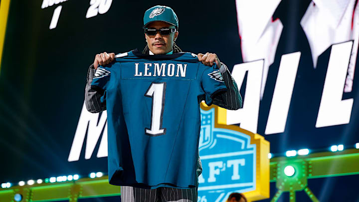 The Eagles swooped in and stole Makai Lemon away from the Steelers with the 20th pick in the 2026 NFL draft. 