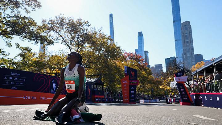 Hellen Obiri, de Kenia, fue la ganadora del pasado Maratón de Nueva York. Hellen Obiri, de Kenia, fue la ganadora del pasado Maratón de Nueva York.