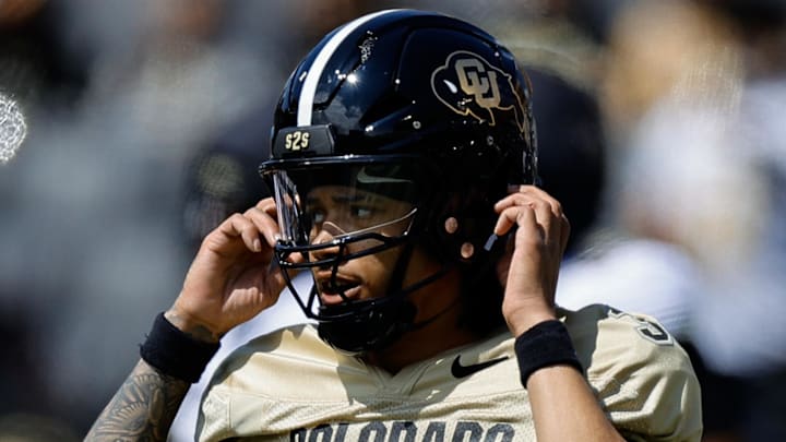Apr 19, 2025; Boulder, CO, USA; Colorado Buffaloes quarterback Kaidon Salter (3) during the spring game at Folsom Field. Mandatory Credit: Isaiah J. Downing-Imagn Images