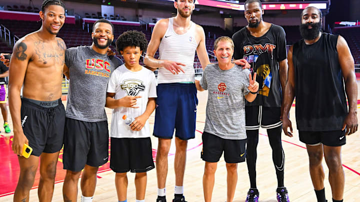 Will Conroy Jr. gets to hang with his dad and some NBA headliners. 