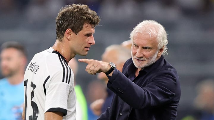 Thomas Müller und Rudi Völler.