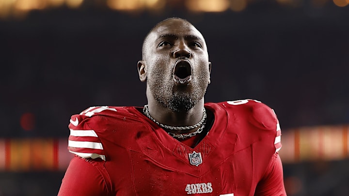 San Francisco 49ers defensive tackle Sam Okuayinonu (91)