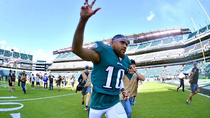 DeSean Jackson as a member of the Philadelphia Eagles DeSean Jackson as a member of the Philadelphia Eagles