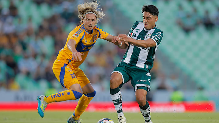 Santos Laguna v Tigres UANL - Torneo Apertura 2024 Liga MX Santos Laguna v Tigres UANL - Torneo Apertura 2024 Liga MX