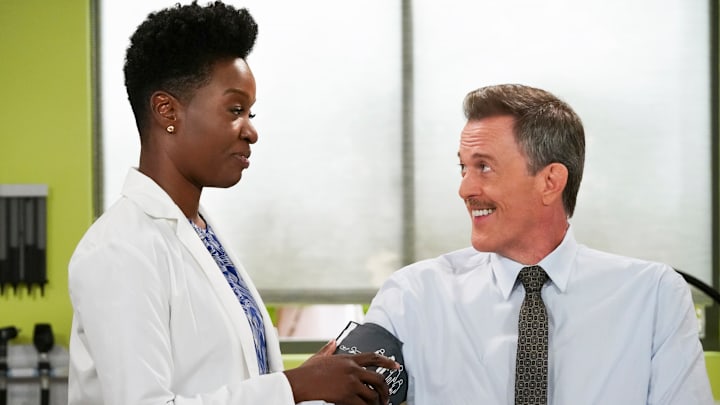 “Find Your Bench” – Seven years from now, a lot has changed for Bob, Abishola and their friends and family as they reflect on how far they’ve come and consider what’s most important to them as they head into the future, on the series finale of CBS Original series BOB HEARTS ABISHOLA, Monday, May 6 (8:30-9:00 PM, ET/PT) on the CBS Television Network, and streaming on Paramount+ (live and on-demand for Paramount+ with SHOWTIME subscribers, or on-demand for Paramount+ Essential subscribers the day