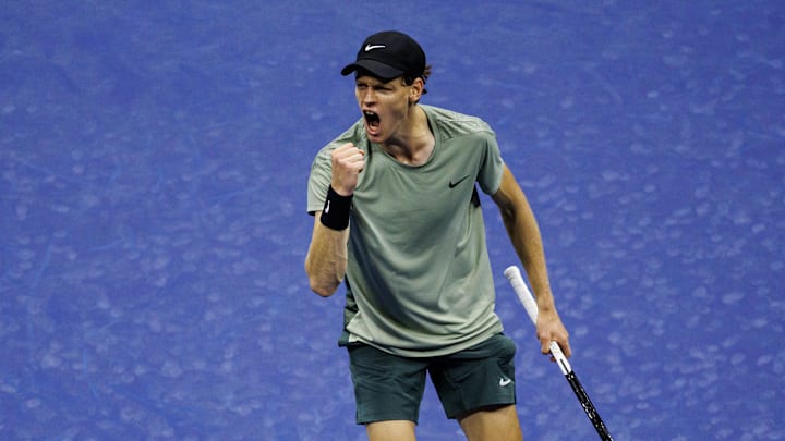 Jannik Sinner defeated Daniil Medvedev in the Group Stage of the ATP Finals. Jannik Sinner defeated Daniil Medvedev in the Group Stage of the ATP Finals.