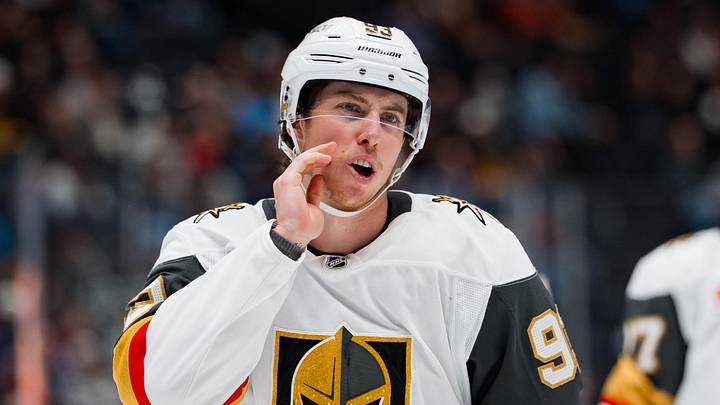 Apr 7, 2026; Vancouver, British Columbia, CAN; Vegas Golden Knights forward Mitch Marner (93) during a stop in play against the Vancouver Canucks in the third period at Rogers Arena. Mandatory Credit: Bob Frid-Imagn Images Apr 7, 2026; Vancouver, British Columbia, CAN; Vegas Golden Knights forward Mitch Marner (93) during a stop in play against the Vancouver Canucks in the third period at Rogers Arena. Mandatory Credit: Bob Frid-Imagn Images