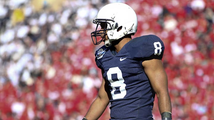 Former Penn State Nittany Lions cornerback D'Anton Lynn is pictured during the 2012 Ticket City Bowl vs. the Houston Cougars at Cotton Bowl Stadium.  