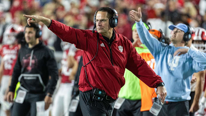 Indiana coach Curt Cignetti had led the Hoosiers to an undefeated season so far.