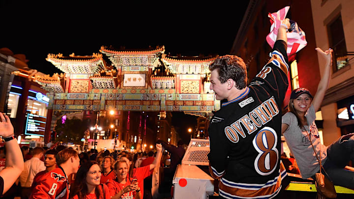 The Chinatown Arch stands nearby Capital One Arena. The Chinatown Arch stands nearby Capital One Arena.