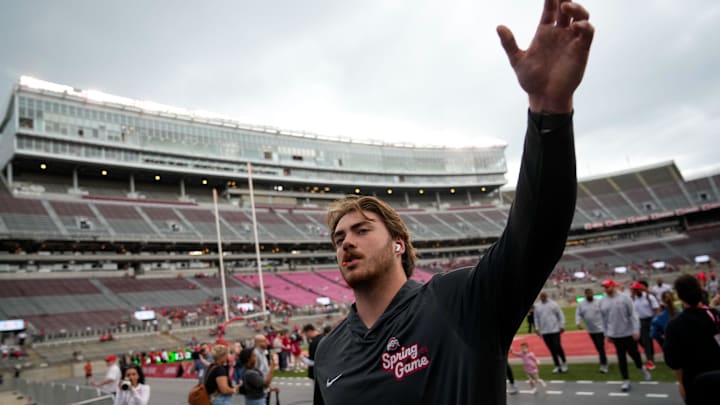 Ohio State Buckeyes offensive lineman Ian Moore could become an NFL draft prospect this fall with just one year of starting