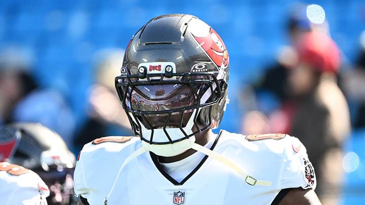 Tampa Bay Buccaneers linebacker YaYa Diaby (0) looks on before the game against the Carolina Panthers at Bank of America Stadium. Tampa Bay Buccaneers linebacker YaYa Diaby (0) looks on before the game against the Carolina Panthers at Bank of America Stadium.