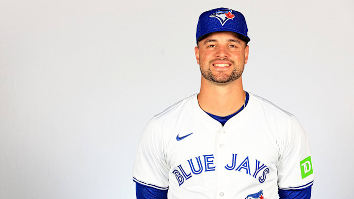 Damiano Palmegiani is pictured during Spring Training in February.