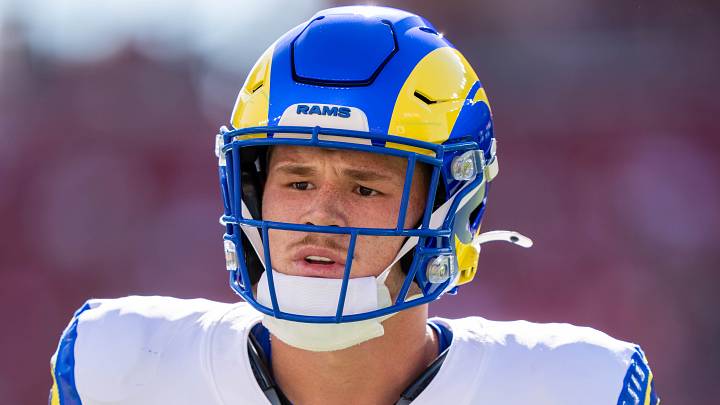 Los Angeles Rams tight end Terrance Ferguson. Los Angeles Rams tight end Terrance Ferguson.