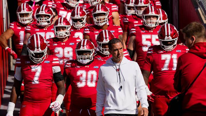Wisconsin Badgers head coach Luke Fickell. 
