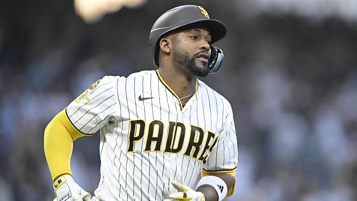 May 19, 2026; San Diego, California, USA; San Diego Padres designated hitter Miguel Andujar (41) rounds the bases after hitting a two-run home run during the third inning against the Los Angeles Dodgers at Petco Park. Mandatory Credit: Denis Poroy-Imagn Images May 19, 2026; San Diego, California, USA; San Diego Padres designated hitter Miguel Andujar (41) rounds the bases after hitting a two-run home run during the third inning against the Los Angeles Dodgers at Petco Park. Mandatory Credit: Denis Poroy-Imagn Images