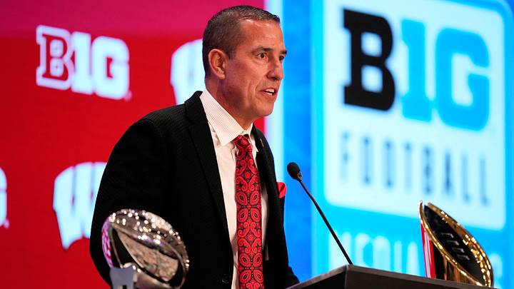 Wisconsin head coach Luke Fickell. 