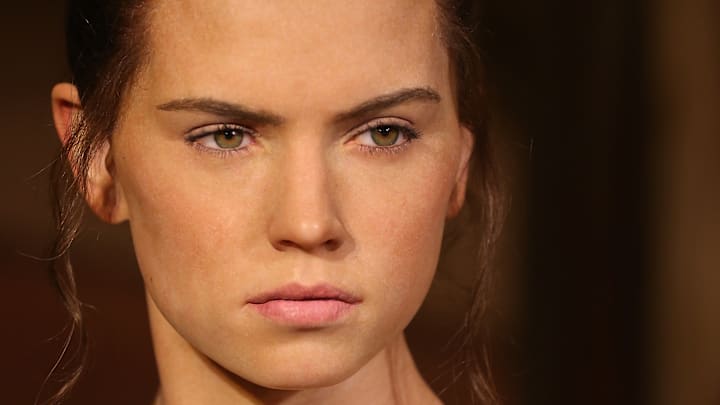 Daisy Ridley's Wax Figure Character Rey From "Star Wars: The Force Awakens"