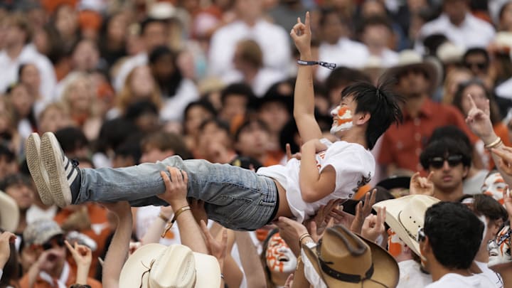 Texas Longhorns fans during the second half against the Vanderbilt Commodores Texas Longhorns fans during the second half against the Vanderbilt Commodores