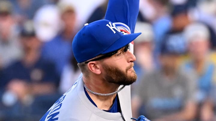Kansas City Royals starting pitcher Noah Cameron (65) throws a pitch in the first inning against the Tampa Bay Rays at George M. Steinbrenner Field on April 30.