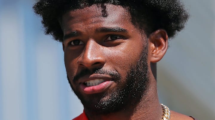 Cleveland Browns quarterback Shedeur Sanders (12) heads in after the first day of NFL rookie minicamp at the Cleveland Browns training facility on Friday, May 9, 2025, in Berea, Ohio. Cleveland Browns quarterback Shedeur Sanders (12) heads in after the first day of NFL rookie minicamp at the Cleveland Browns training facility on Friday, May 9, 2025, in Berea, Ohio.