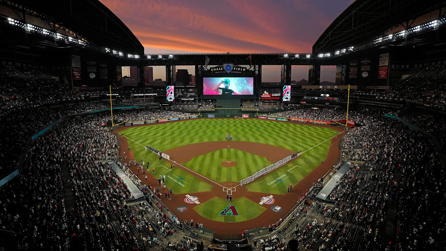 Diamondbacks Opening Day Position Player Lineup Snapshot, image size:1440x810