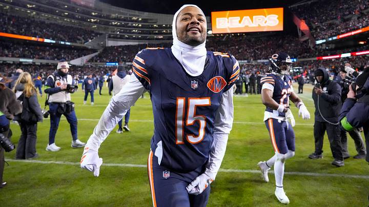 Jan 10, 2026; Chicago, IL, USA; Chicago Bears wide receiver Rome Odunze (15) leaves the field following a game against the Green Bay Packers in an NFC Wild Card Round game at Soldier Field. Mandatory Credit: David Banks-Imagn Images Jan 10, 2026; Chicago, IL, USA; Chicago Bears wide receiver Rome Odunze (15) leaves the field following a game against the Green Bay Packers in an NFC Wild Card Round game at Soldier Field. Mandatory Credit: David Banks-Imagn Images