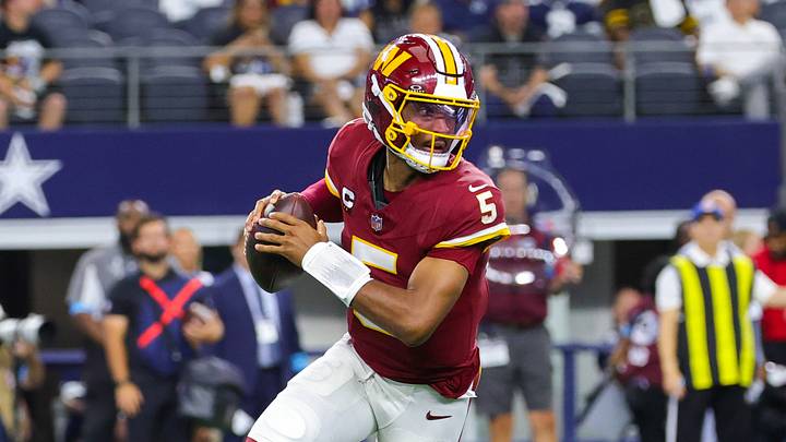 Washington Commanders quarterback Jayden Daniels. Washington Commanders quarterback Jayden Daniels.