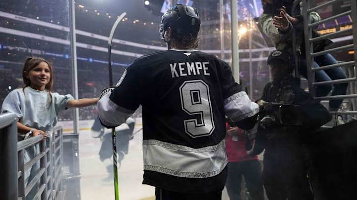 Adrian Kempe, Los Angeles Kings (Mandatory Credit: Kirby Lee-Imagn Images)