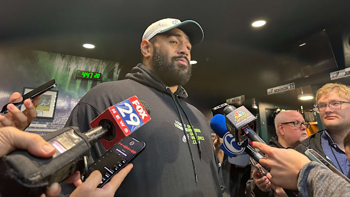 Eagles left tackle Jordan Mailata is looking forward to the matchup vs. Steelers defense in Week 15. Eagles left tackle Jordan Mailata is looking forward to the matchup vs. Steelers defense in Week 15.
