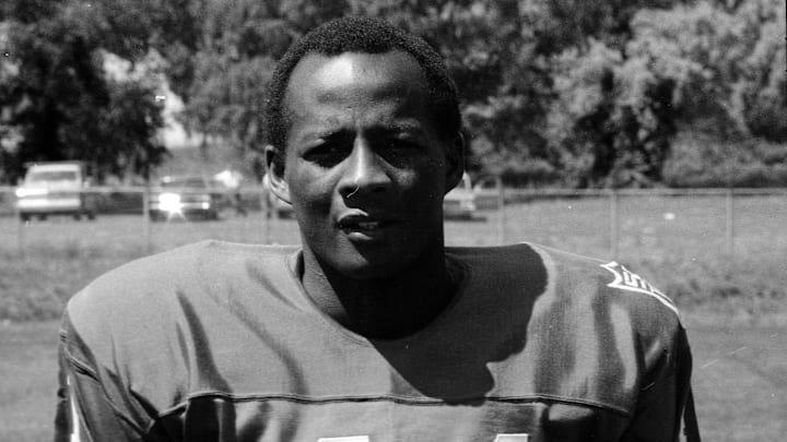 August 22, 1969; Fairfield, CT, USA; New York Giants player Willie A. Williams on picture day.  