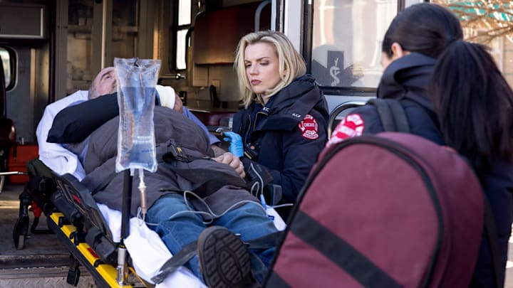 CHICAGO FIRE -- "A Couple Hundred Degrees" Episode 911 -- Pictured: Kara Killmer as Sylvie Brett -- (Photo by: Adrian S. Burrows Sr./NBC)