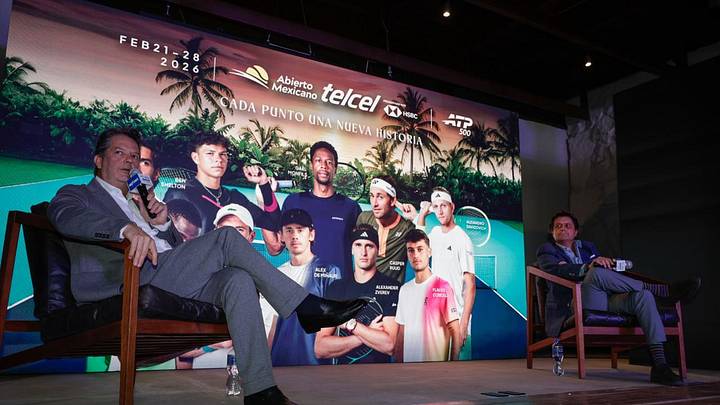 Álvaro Falla, director del Abierto Mexicano de Tenis, en la presentación del torneo. Álvaro Falla, director del Abierto Mexicano de Tenis, en la presentación del torneo.