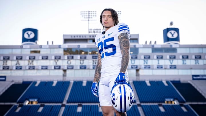 BYU freshman running back Cale Breslin BYU freshman running back Cale Breslin